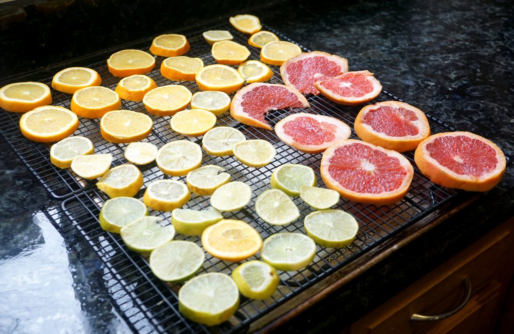 Drying Citrus Fruit in the Oven