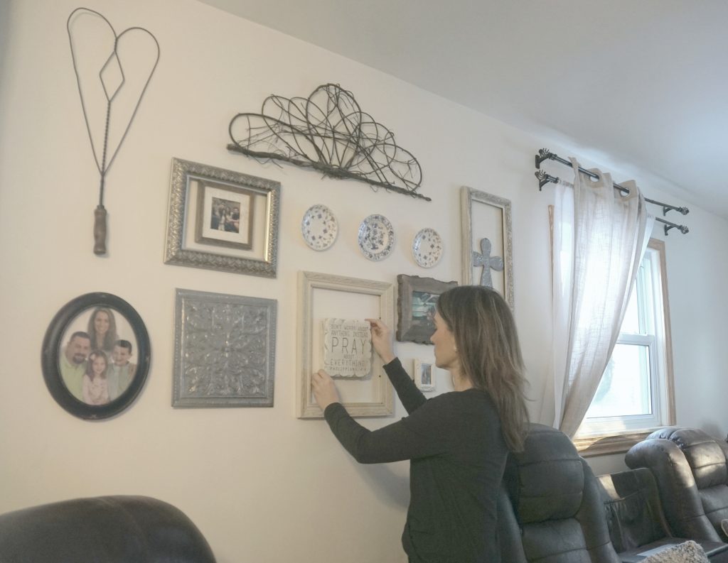 Creating a Gallery Wall with Thrift Items