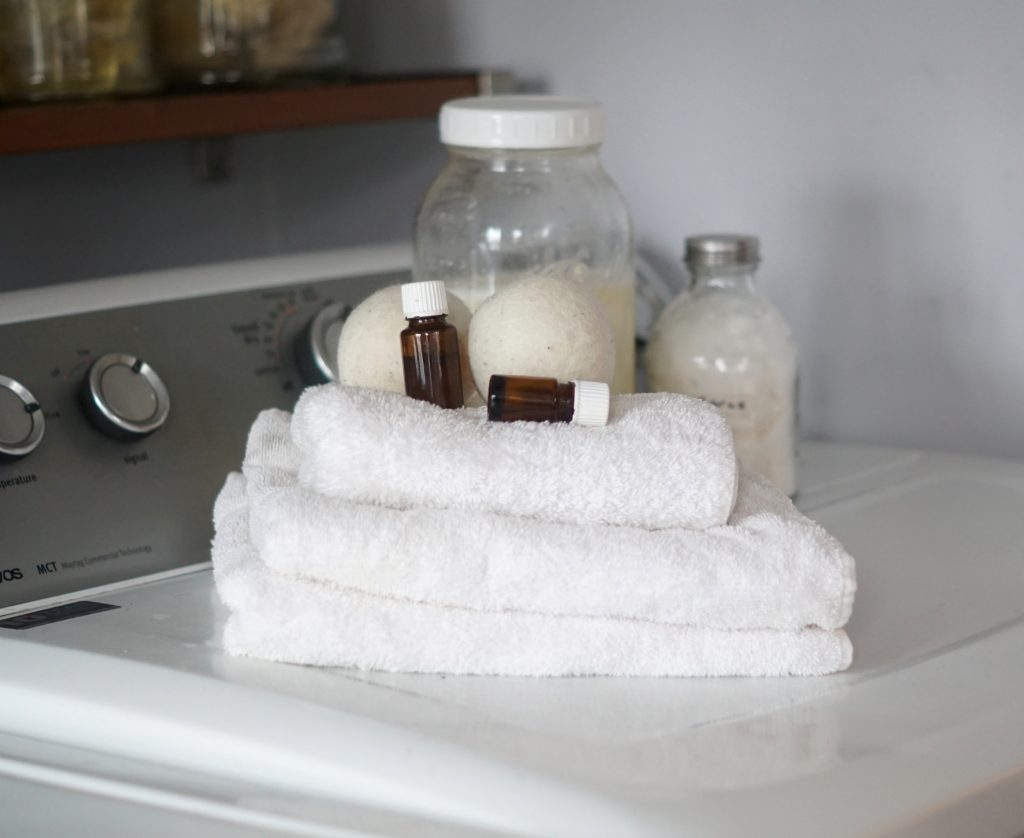 DIY laundry with essential oils