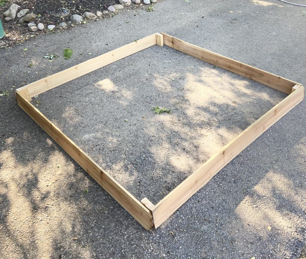 cheap cedar raised garden bed