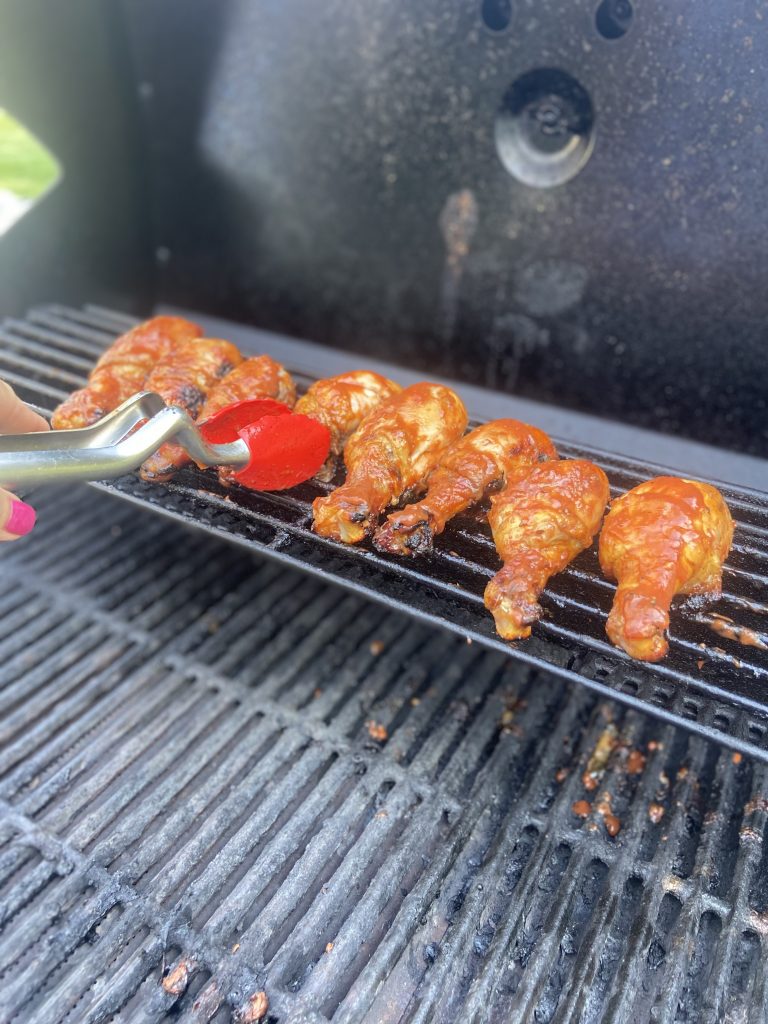 grilled barbeque chicken legs
