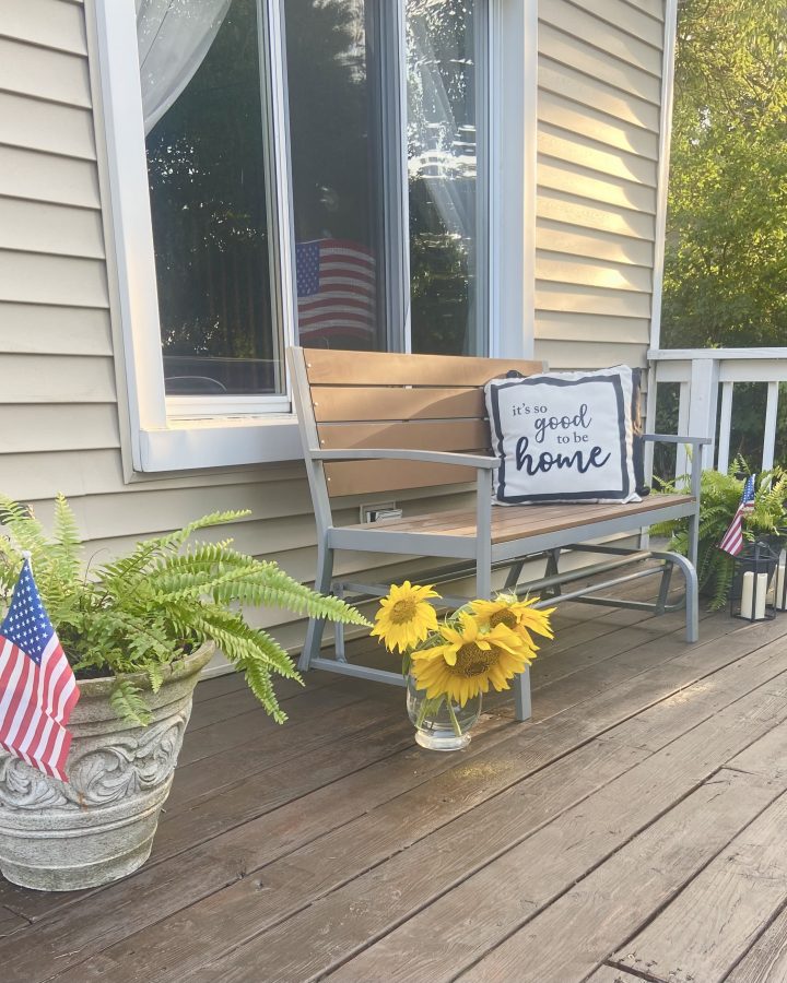 Thrifty Cozy Small Summer Porch