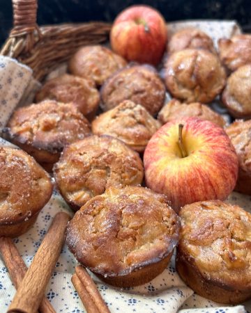 sourdough apple cinnamon muffins