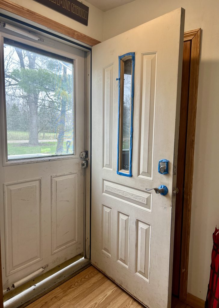 front door makeover on a budget